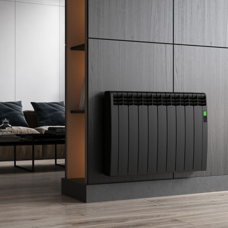 Rointe Wifi Oil Filled Electric Radiator Graphite Black Fast UK Delivery